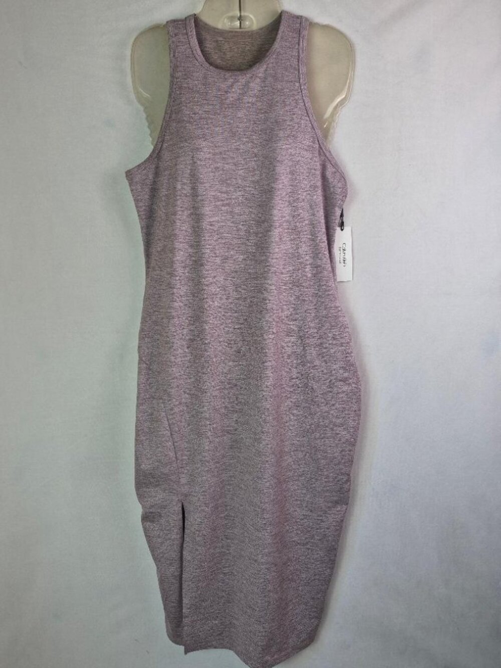 Calvin Klein Performance Women's Heathered Purple MIDI Tank Dress Size M‎